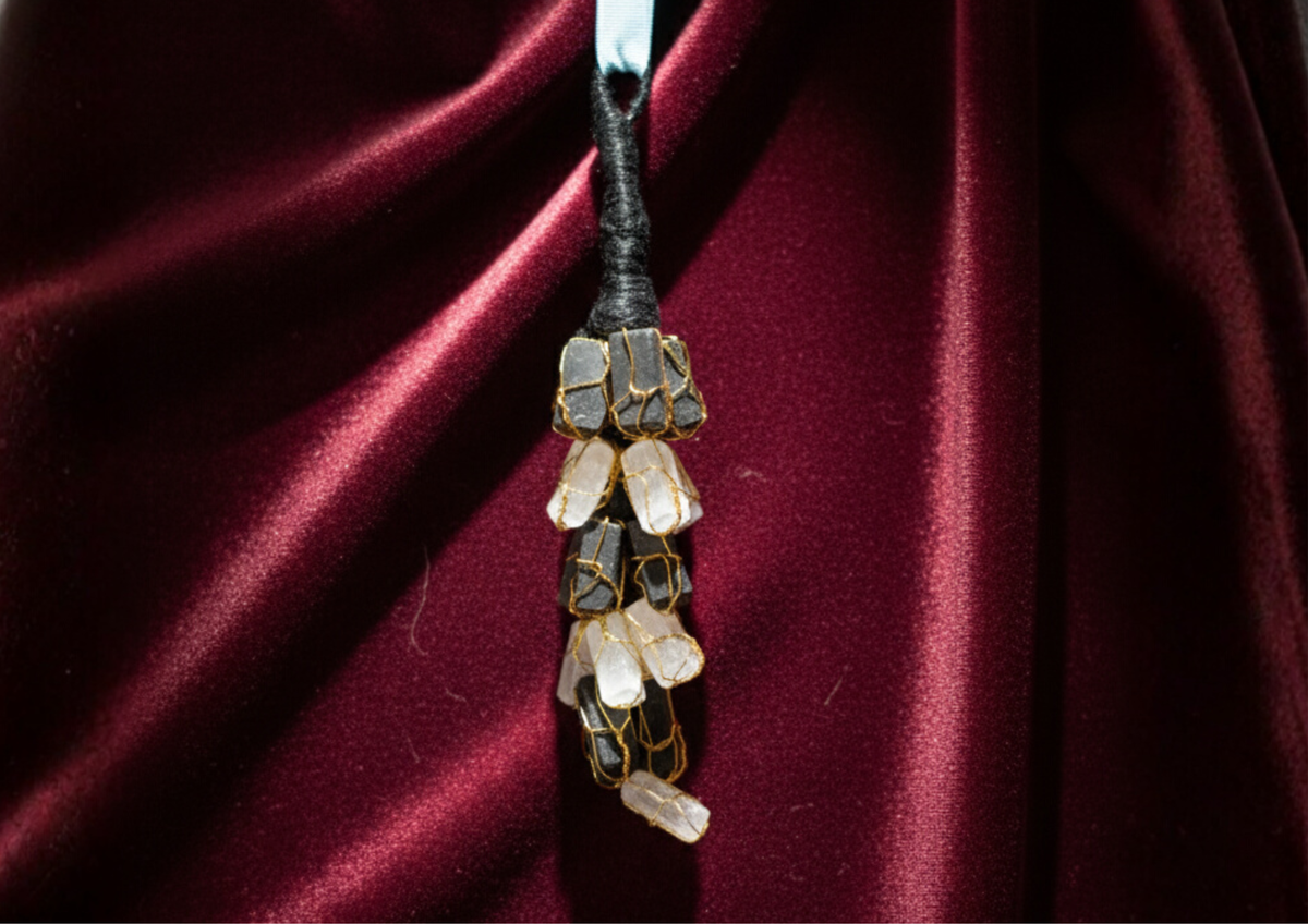 Black Tourmaline & Selenite Hanger