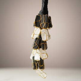 Black Tourmaline & Selenite Hanger