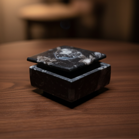 Kuber Stone Box ( Orthocerus Fossil )