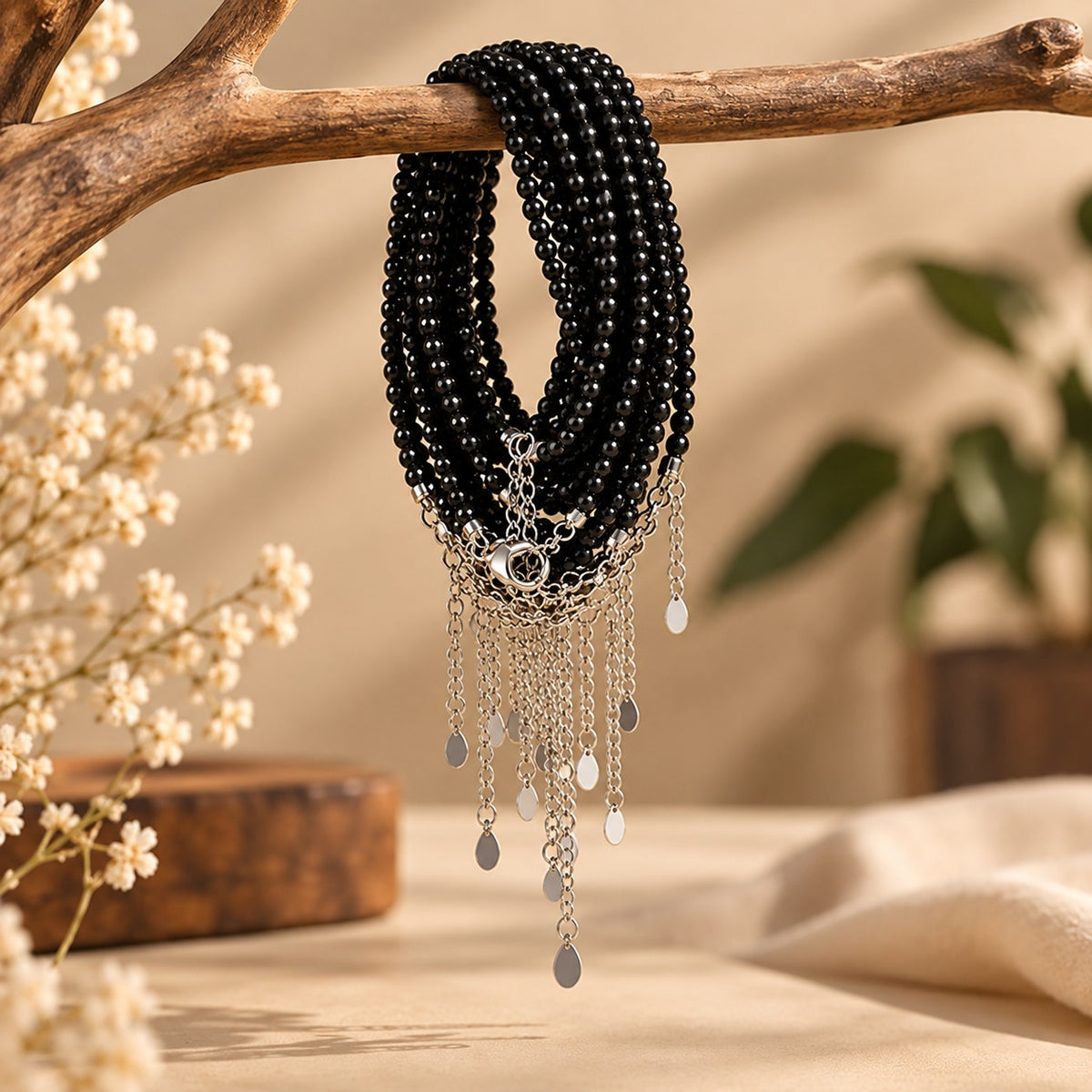 Black Tourmaline Bracelet 2mm