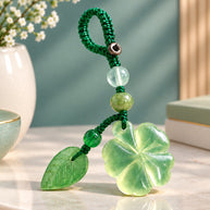 Jade Clover Bag / Keychain Charm