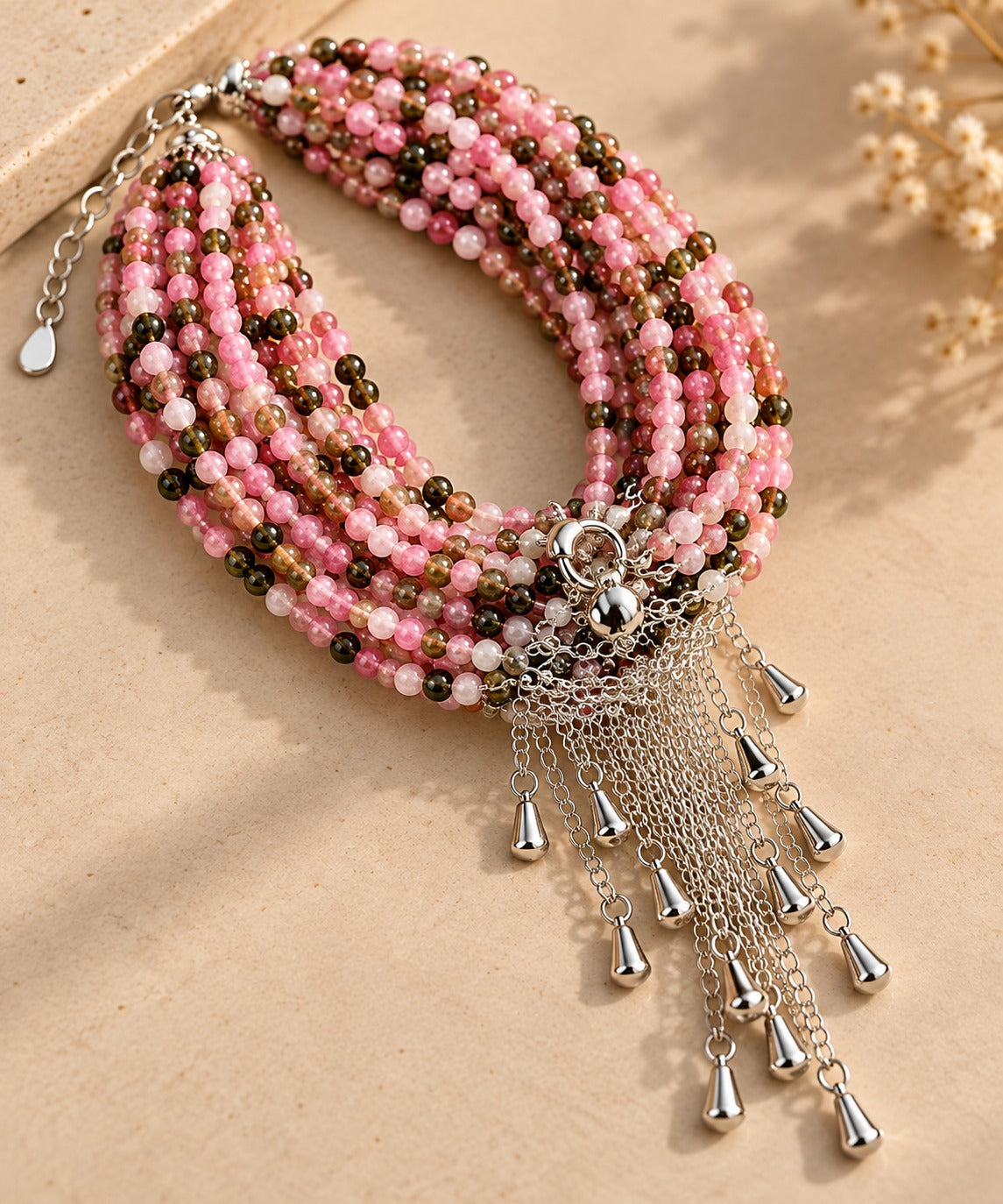 Watermelon Tourmaline Bracelet – 2mm