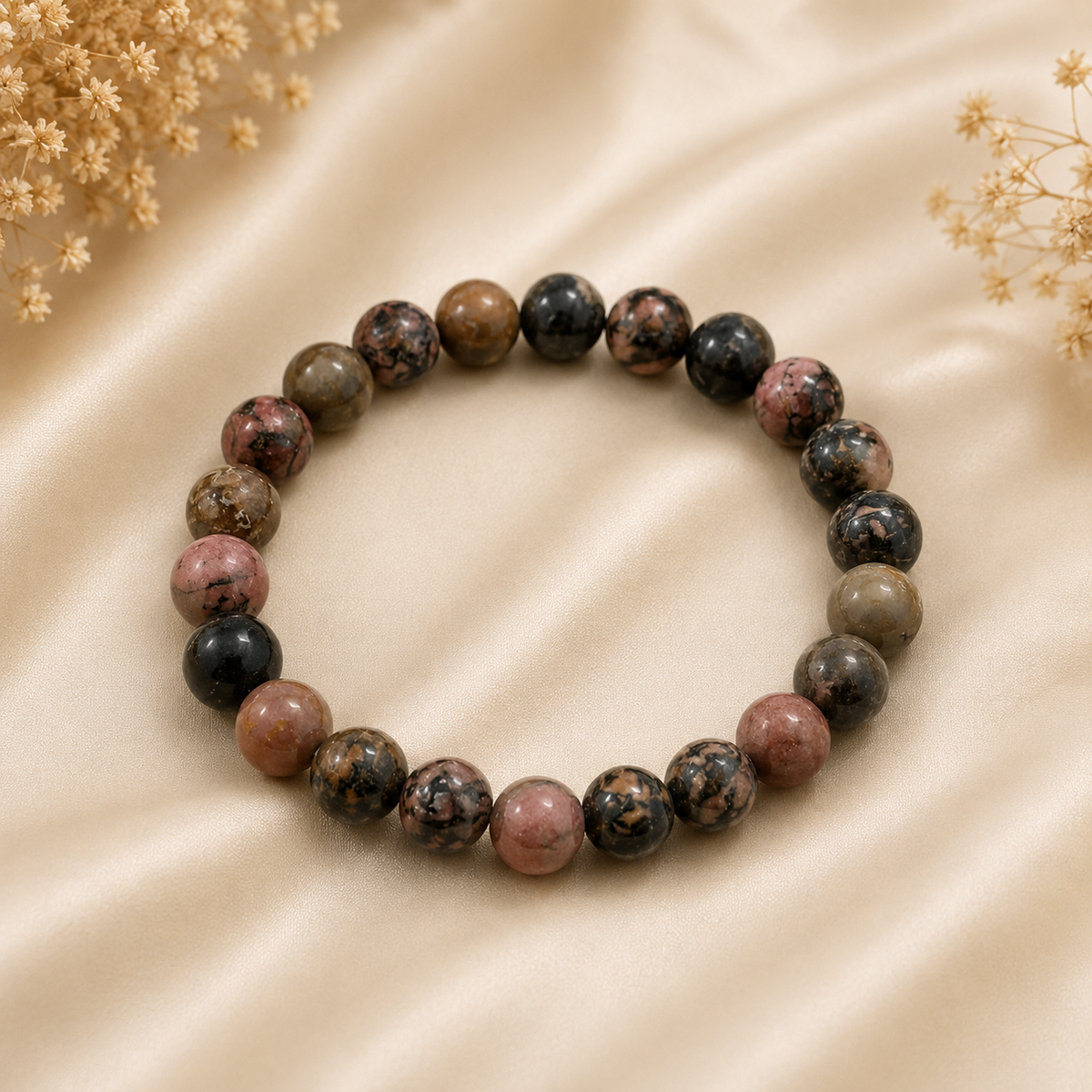 Turn Pain Into Power — Rhodonite Bracelet | 8mm