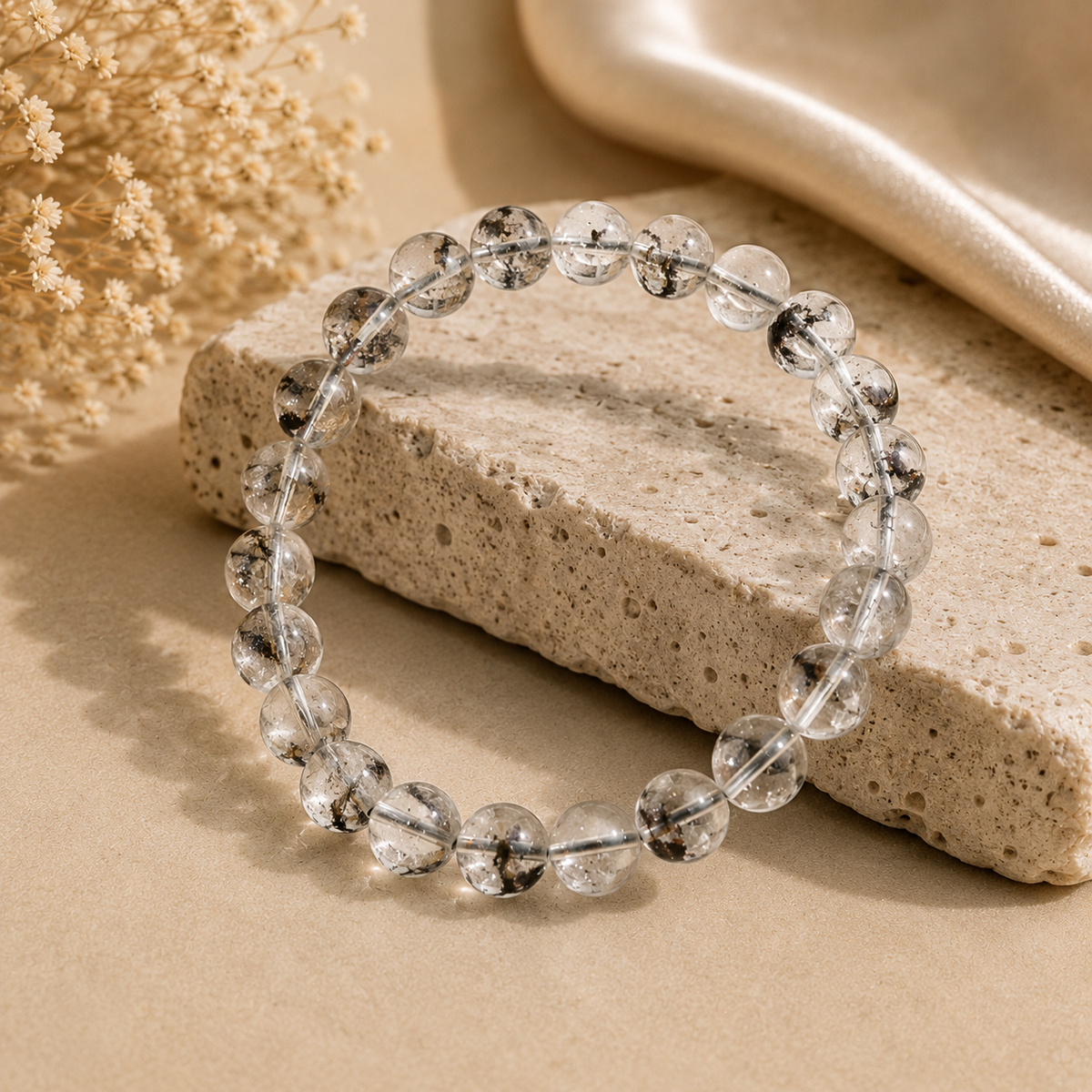 Soul Aligner — Herkimer Diamond Bracelet | 8mm