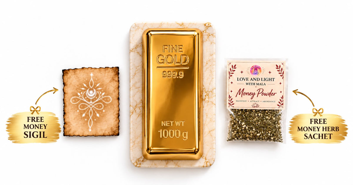Mint Gold Bar – Abundance Gift Set (Incl 2FREE Gifts: Money Sigil+Money Herb