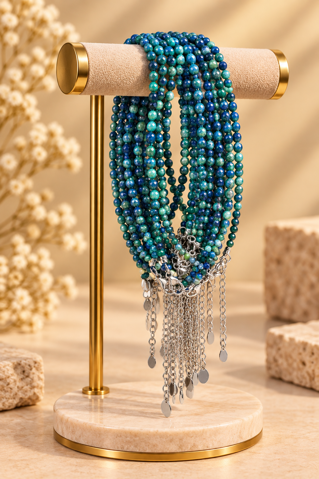 Azurite Bracelet 2mm