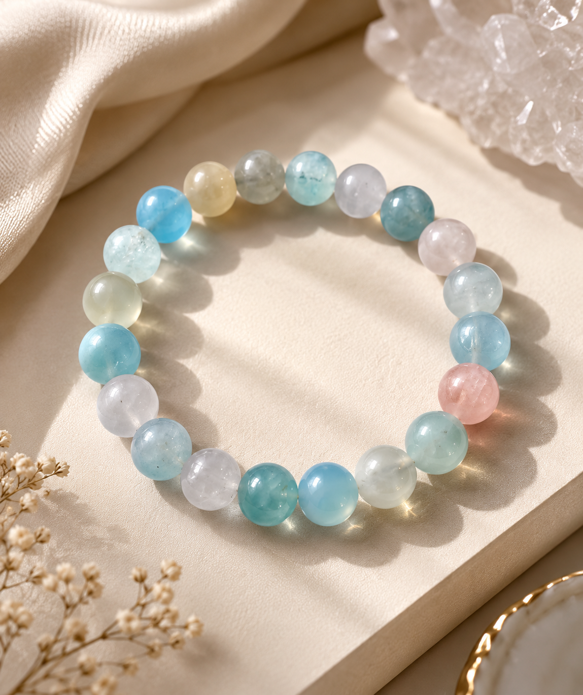 The Heart Healer - Morganite Bracelet | 8mm