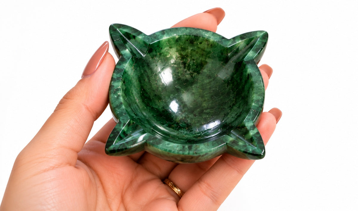 CHOUMUKHI JADE CRYSTAL DIYA