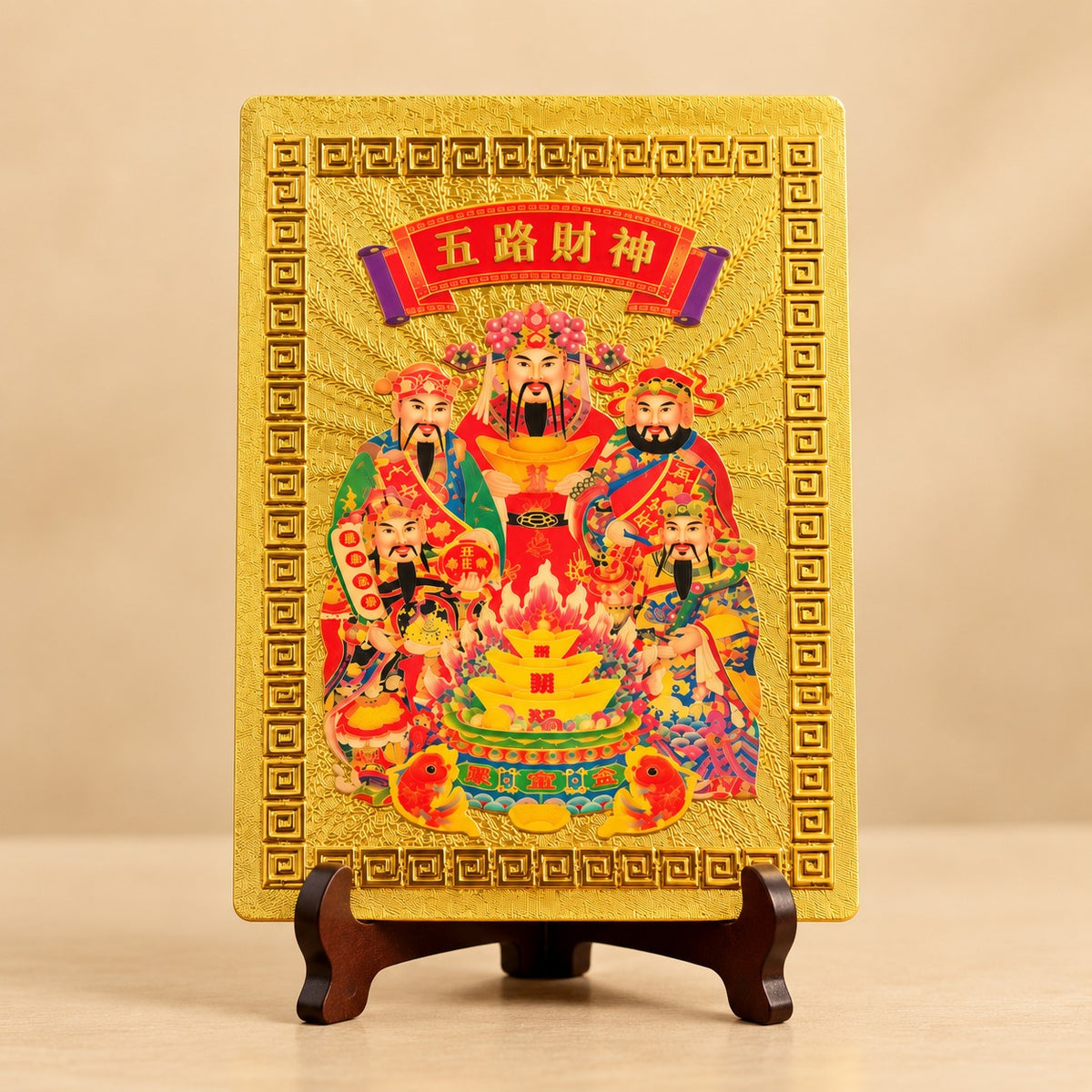 5 Gods of Wealth Feng Shui Sticker