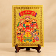 5 Gods of Wealth Feng Shui Sticker