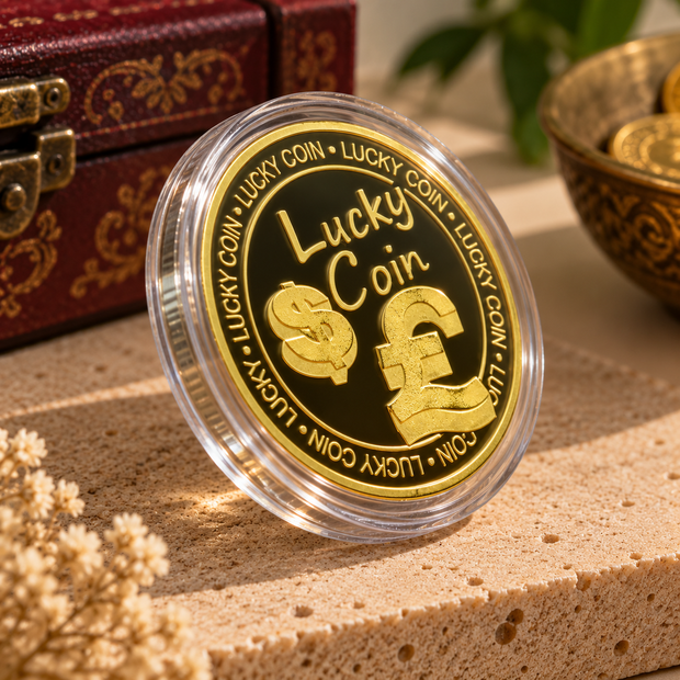 Lucky Coin With Dollar Sign