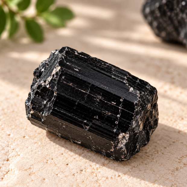 Black Tourmaline Tumble — Raw