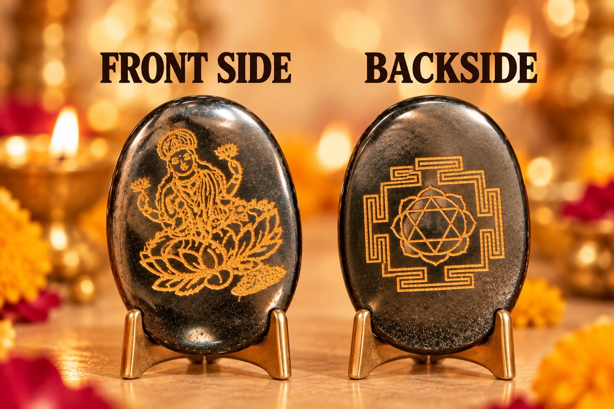 Maha Lakshmi - Shri Yantra Pyrite Coin