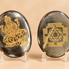 Maha Lakshmi - Shri Yantra Pyrite Coin
