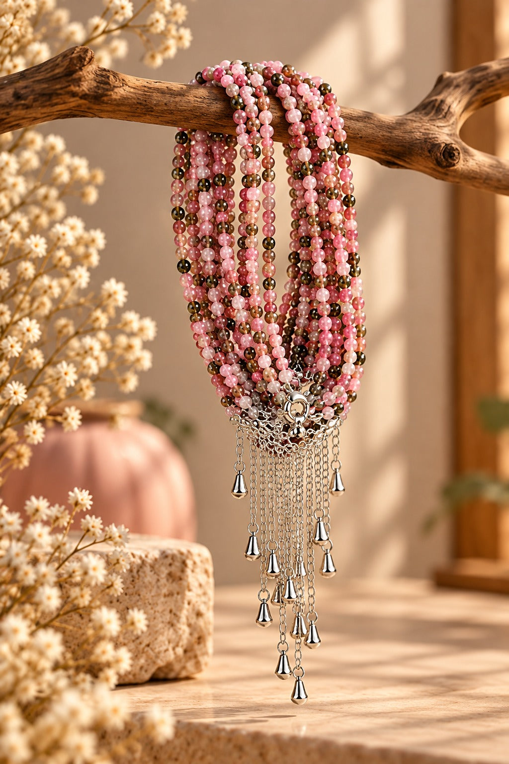 Watermelon Tourmaline Bracelet – 2mm
