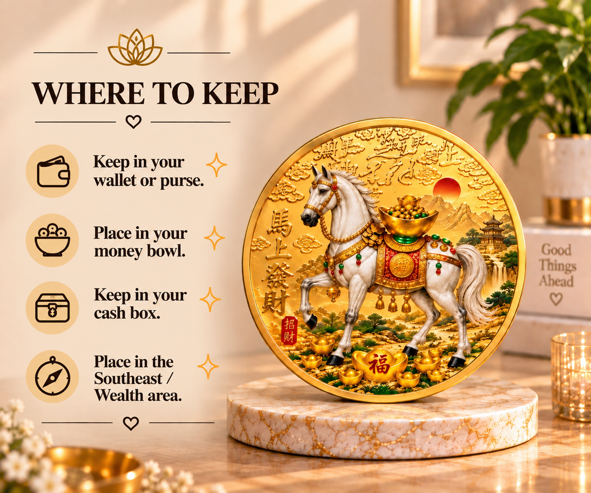 Prosperity Horse with Ingot Coin