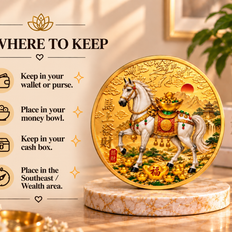 Prosperity Horse with Ingot Coin