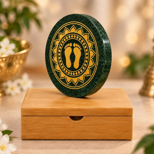 Lakshmi Charan Paduka in Jade