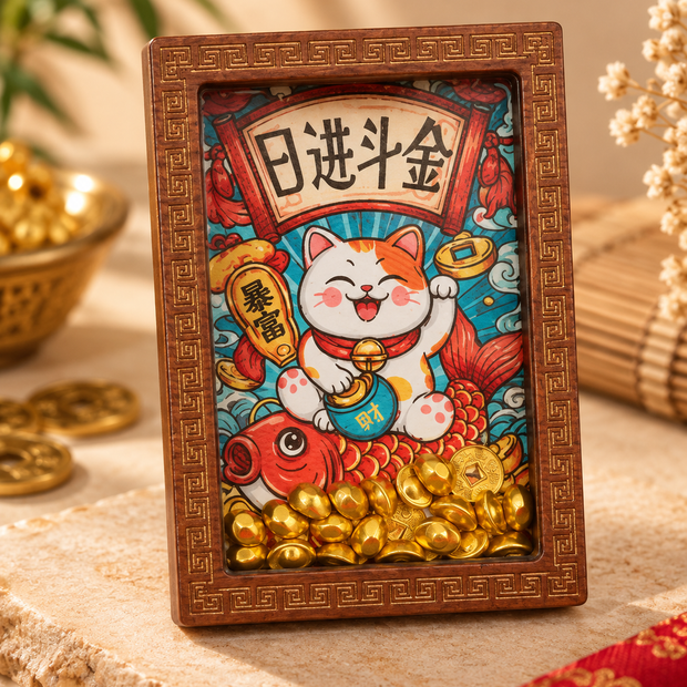 Lucky Cat Fridge Magnet