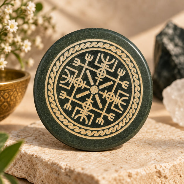 Vegvisir Coin in Jade