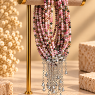 Watermelon Tourmaline Bracelet – 2mm