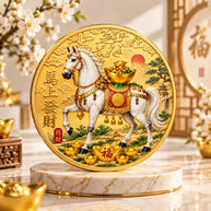 Prosperity Horse with Ingot Coin