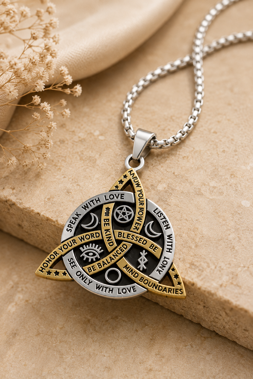 Trinity Protection Pendant With Chain