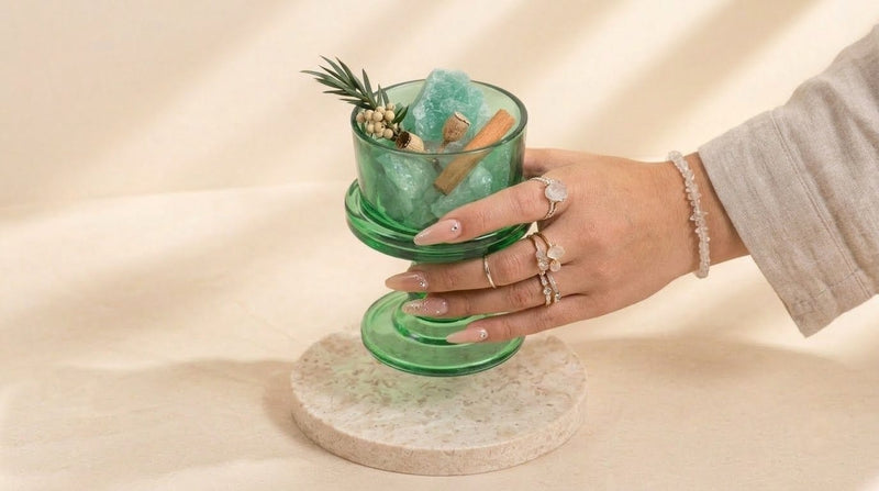 Green Fluorite Crystal Oil Diffuser