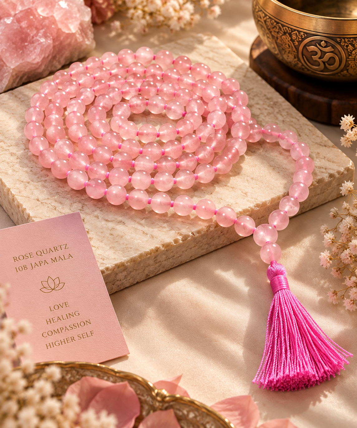 Rose Quartz Japamala