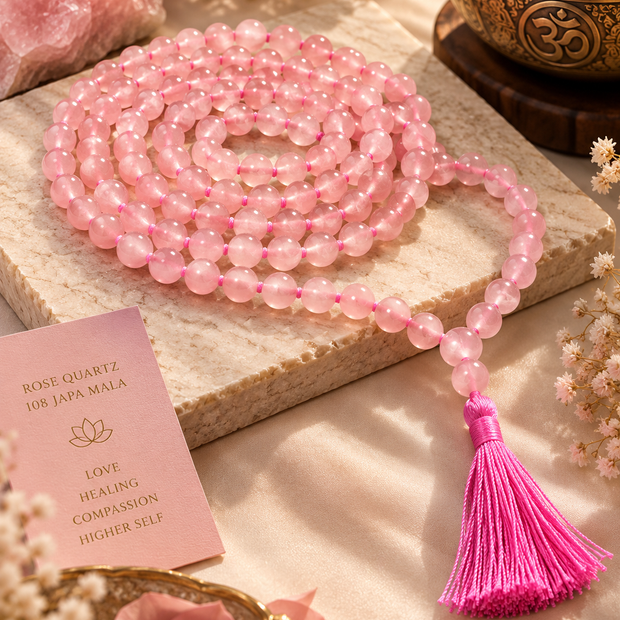 Rose Quartz Japamala
