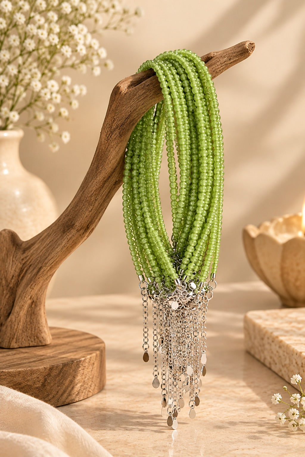 Peridot Bracelet 2mm