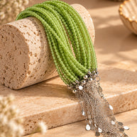 Peridot Bracelet 2mm