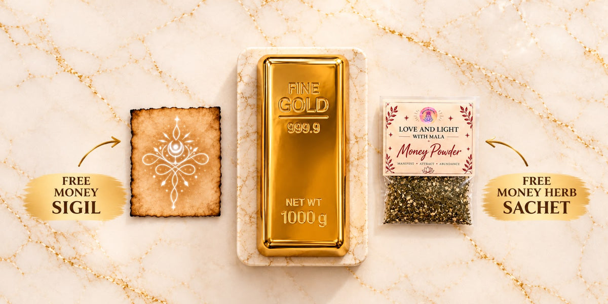 Mint Gold Bar – Abundance Gift Set (Incl 2FREE Gifts: Money Sigil+Money Herb