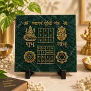 Vyapar Vidhi Yantra in Jade Plate