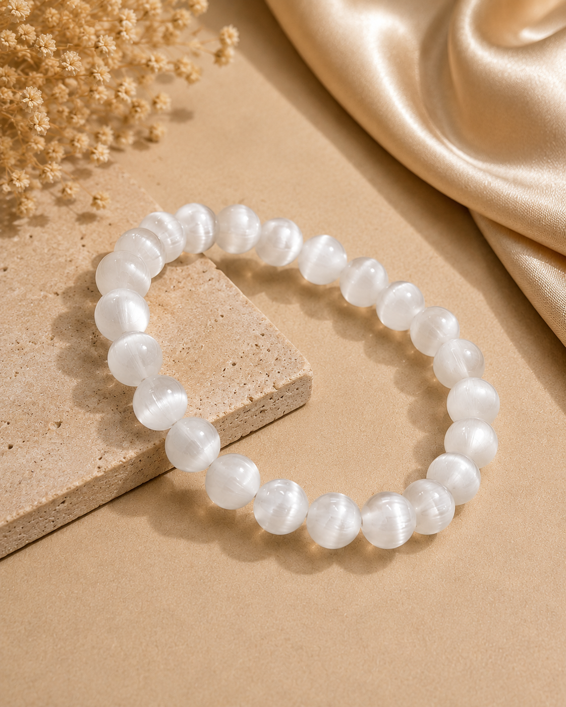 Aura Cleanser —Selenite Bracelet | 8mm