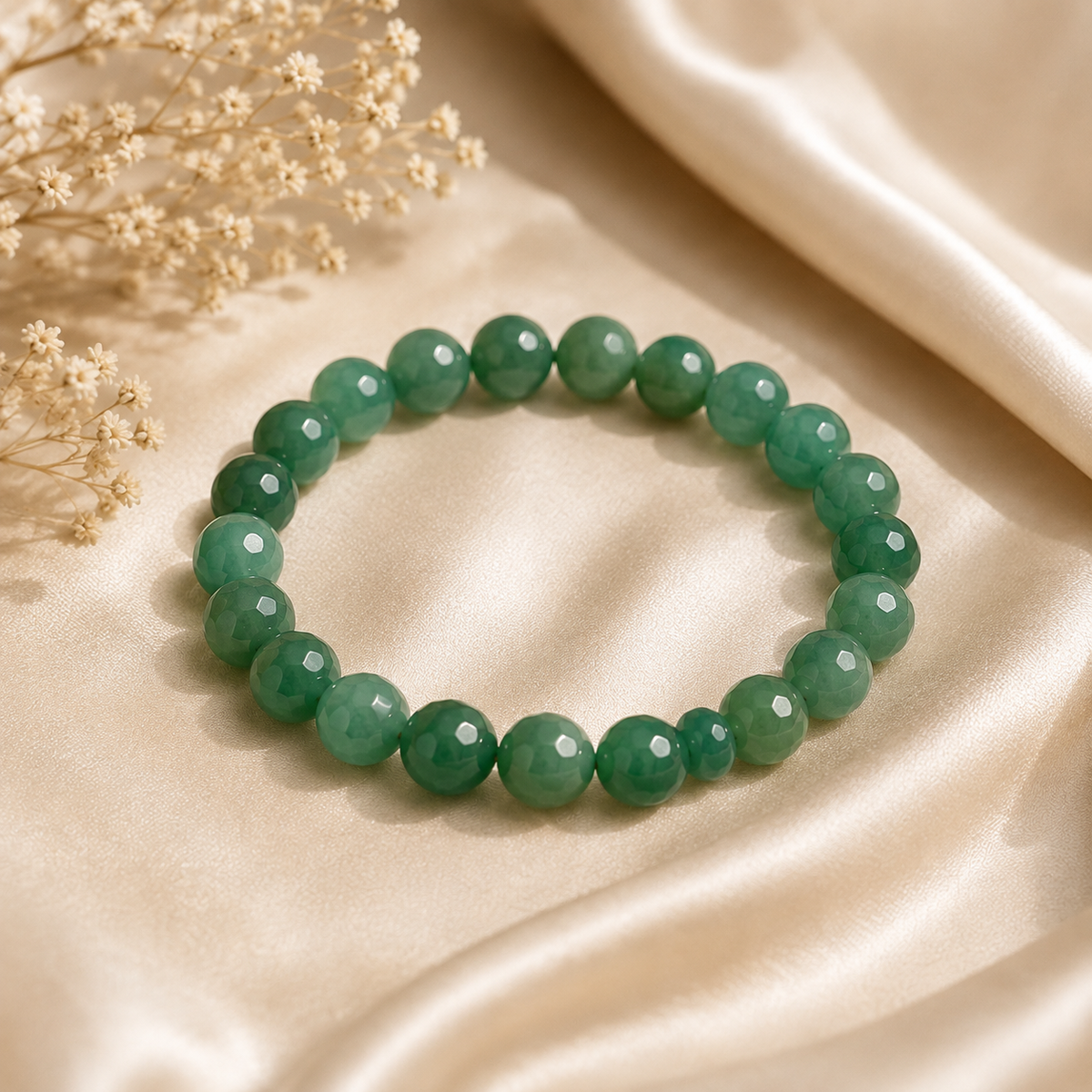 Luck Follows Me — Green Aventurine | 8mm Round Beads
