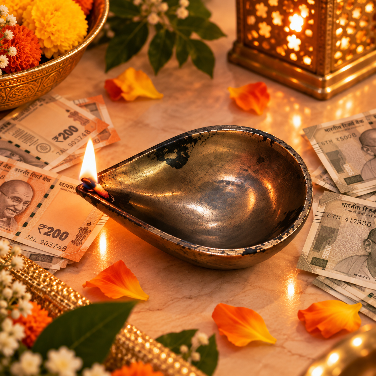 Iron Pyrite Deepam