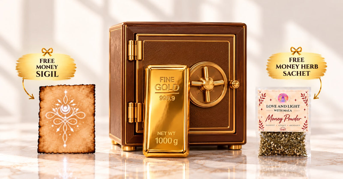 Mint Gold Bar – Abundance Gift Set (Incl 2FREE Gifts: Money Sigil+Money Herb