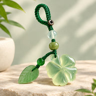 Jade Clover Bag / Keychain Charm