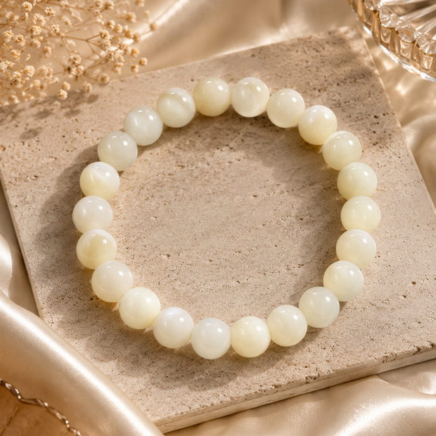 Divine Nurturer  —  Mother of Pearl Bracelet | 8mm