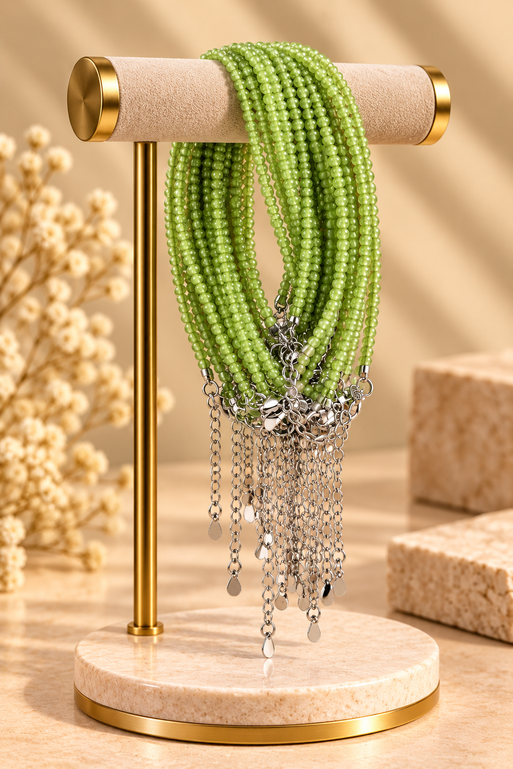 Peridot Bracelet 2mm