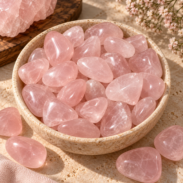 Rose Quartz Tumble — Large