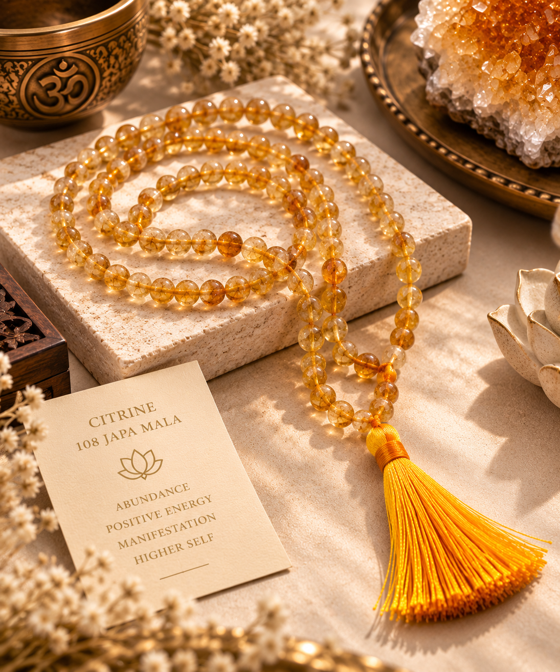 Citrine Japamala