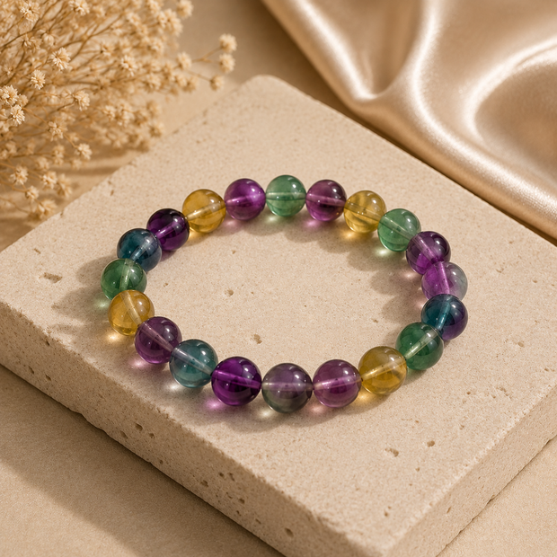 I am in Control — Multi Fluorite Bracelet | 10mm