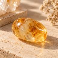 Citrine Natural Raw Tumble — AAA Quality