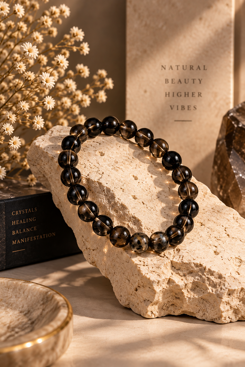 Shadow Healer —  Black Moonstone Bracelet
