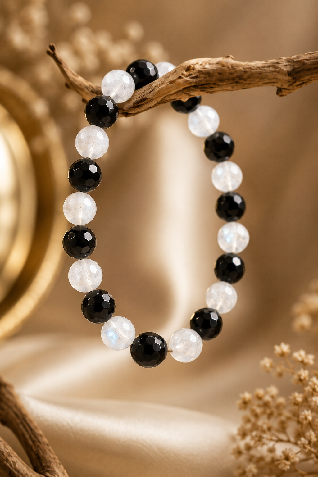 Say No to Toxicity – Moonstone & Black Onyx Mixel