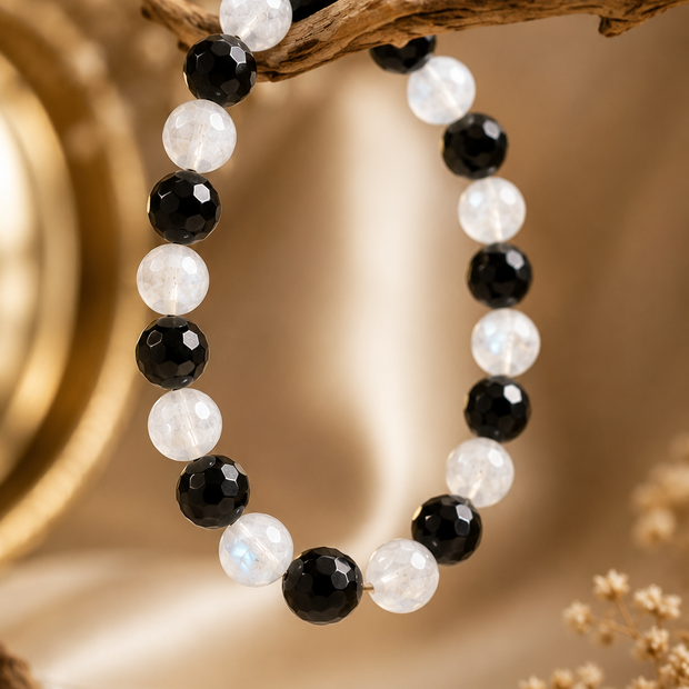 Say No to Toxicity – Moonstone & Black Onyx Mixel