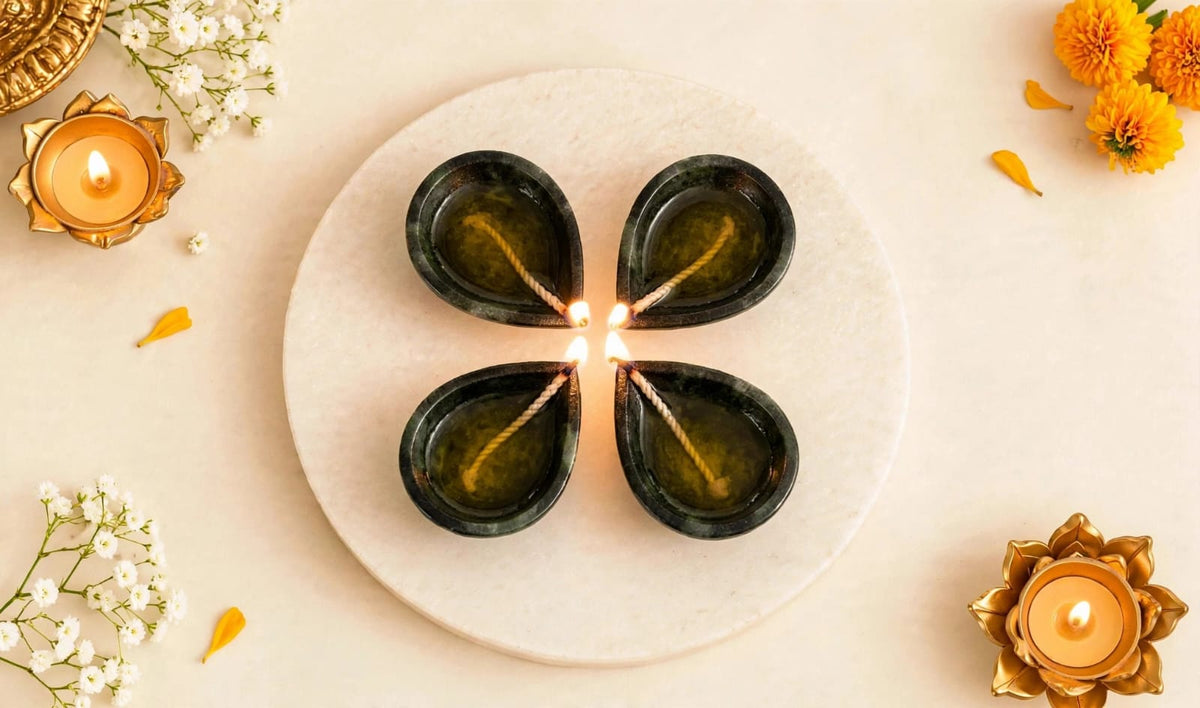 PLAIN BLACK TOURMALINE CRYSTAL DIYA