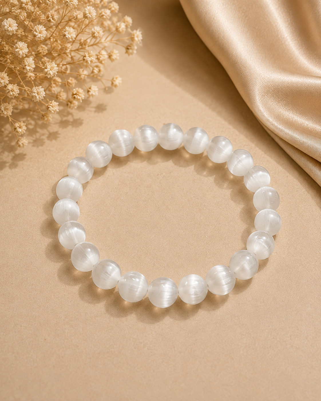 Aura Cleanser —Selenite Bracelet | 8mm